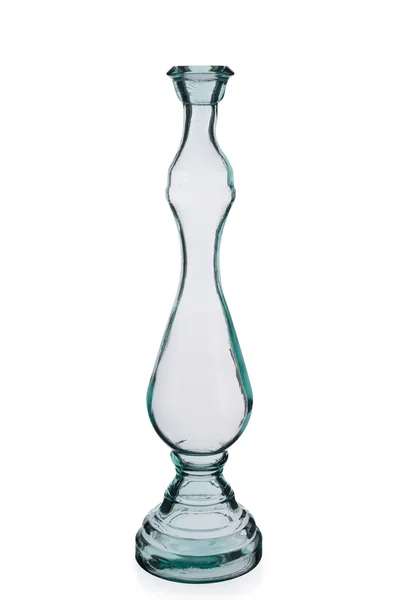 Empty Clear Crystal Candlestick — Stock Photo, Image