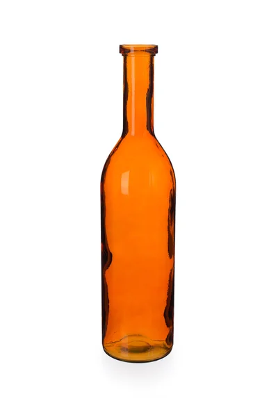 Vase bouteille orange vide — Photo