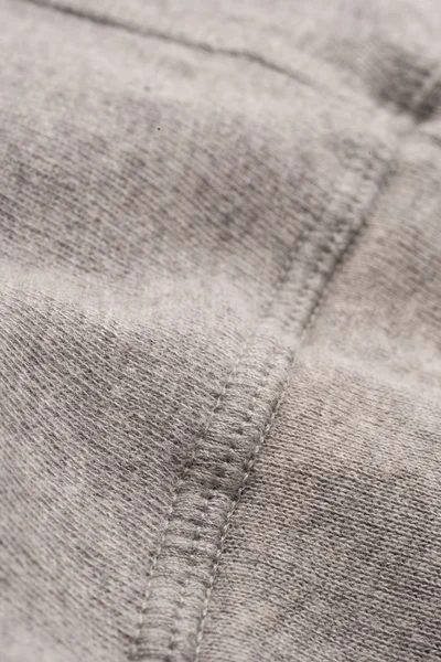 Gris algodón textil costura Swatch — Foto de Stock