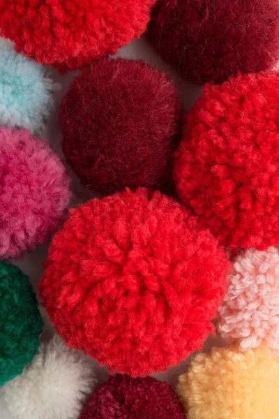 Pom-poms in Farbe — Stockfoto