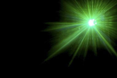 Tek parlak renkli disko ışık