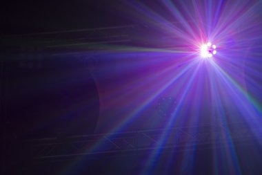 Tek renkli disko ışığı yukarı