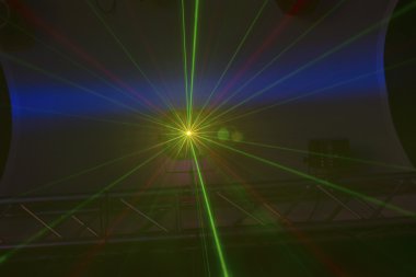 Sahne ışık ışınları