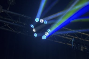 Parlak renkli disko ışık