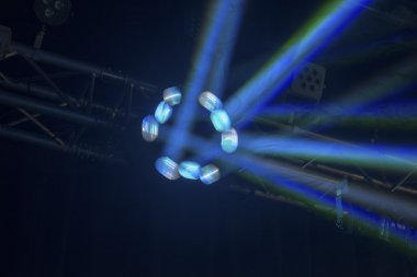 İplik mavi diskotek ışık 