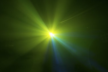 Tek parlak renkli disko ışık