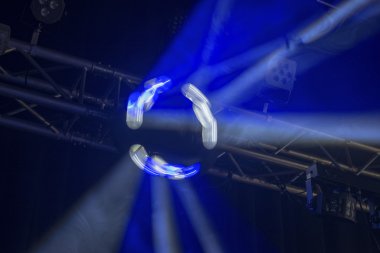 Disko ışığı tek parlak mavi renkli