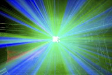 Çok parlak sahne lightshow