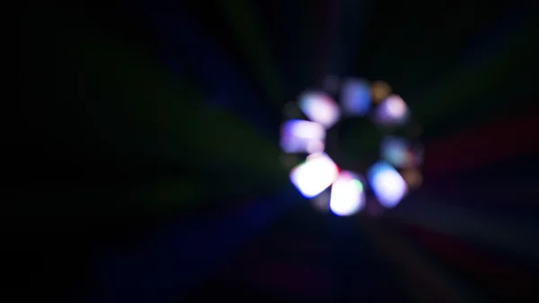하나의 밝은 색깔의 흐리게 디스코 빛 — 스톡 사진