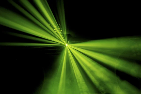 녹색 광선 밝은 무대 조명 — 스톡 사진