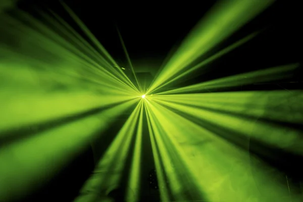Πράσινο ντίσκο φως δοκάρια — Φωτογραφία Αρχείου