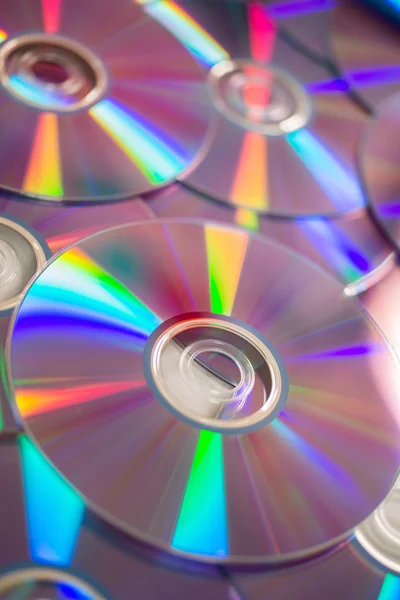 CDs brilhantes e coloridos — Fotografia de Stock