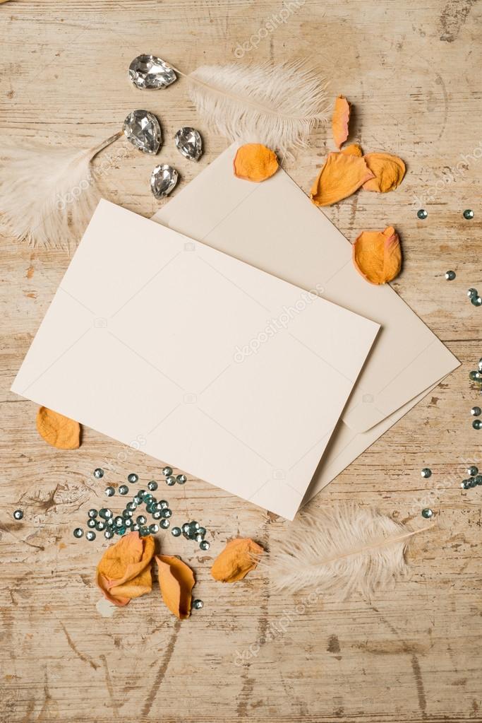 Carte De Vœux Ou D Invitation Vierge Et Enveloppe Image Libre De Droit Par Stock Photographyfirm Co Uk C