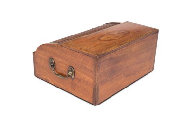 Arka tarafında bir Vintage ahşap kasa çekmecesi