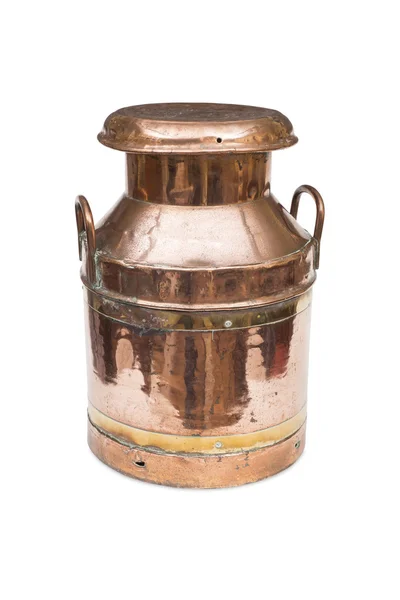Uma churn de leite de cobre e latão VIntage — Fotografia de Stock