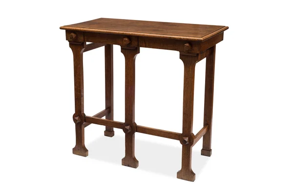 A Five-Legged Antique Wooden Side Table — Stock Photo, Image
