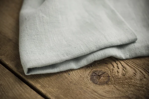 Skládané světle modré bavlněné textilie nebo prádlo — Stock fotografie