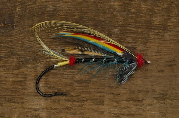 Black Doctor salmon fly — Stock Photo, Image