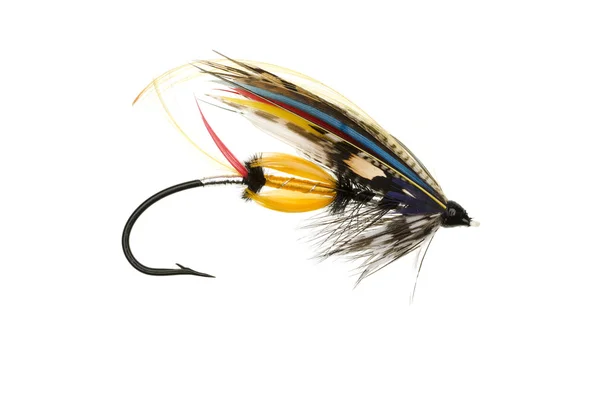 Jock Scott Salmon Fly — Stock Photo, Image