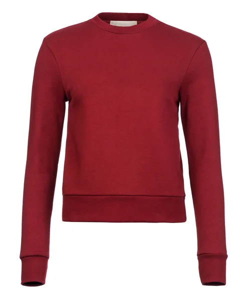 Cut-out of Plain Maroon Ladies' Sweater Jumper on Invisible Mann — Fotografie, imagine de stoc