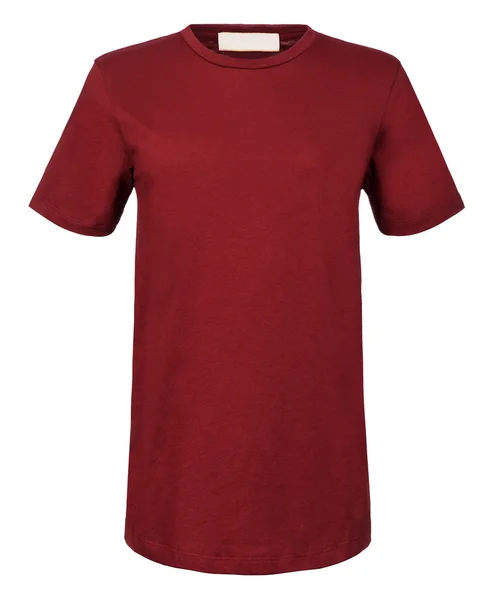 Corte da Camisa Maroon Simples no Manequim Invisível — Fotografia de Stock
