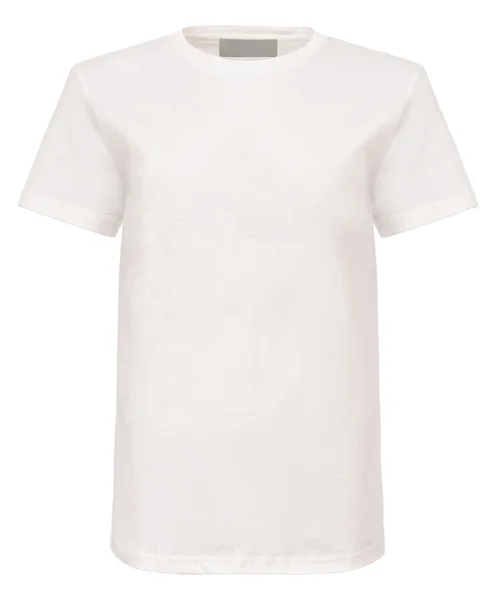 Düz beyaz gömlek üzerinde görünmez manken boşaltma — Stok fotoğraf