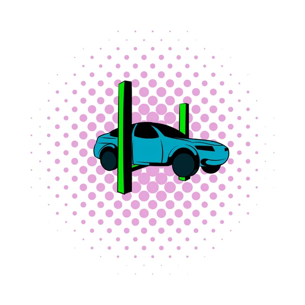 Bil på ikonen lift serier — Stock vektor