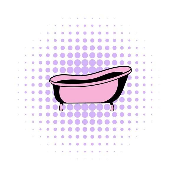 Icono de cómics baño — Vector de stock