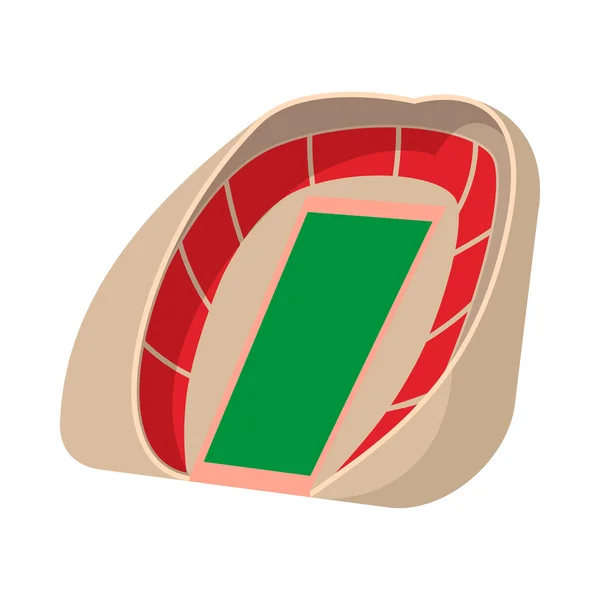 Fotbal fotbalový stadion kreslené ikony — Stockový vektor