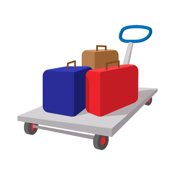 Kufry na kreslené ikony košík — Stockový vektor