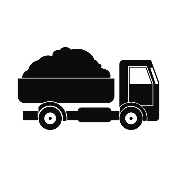 Pictogram van de vrachtwagen van de boer — Stockvector