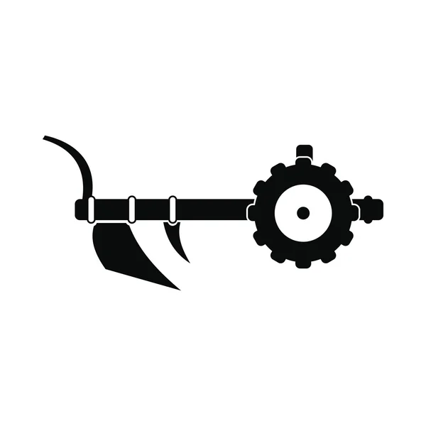 Plough pictogram zwart — Stockvector