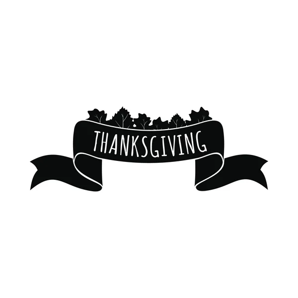 Ruban icône de Thanksgiving — Image vectorielle