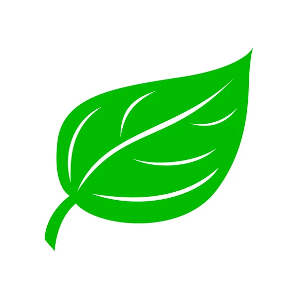 Εικονίδιο πράσινο φύλλο, απλό στυλ — Διανυσματικό Αρχείο