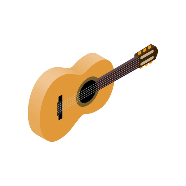 Guitarra clásica, estilo isométrico 3d — Vector de stock