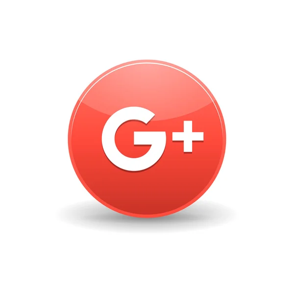 Google plus значок, простий стиль — стоковий вектор