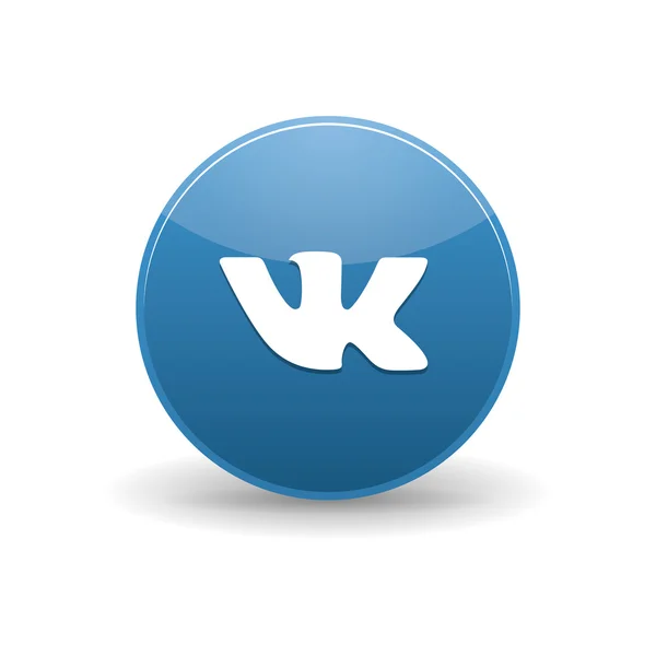 Иконка VK, простой стиль — стоковый вектор