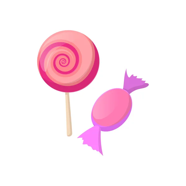 Icône de bonbons, style dessin animé — Image vectorielle