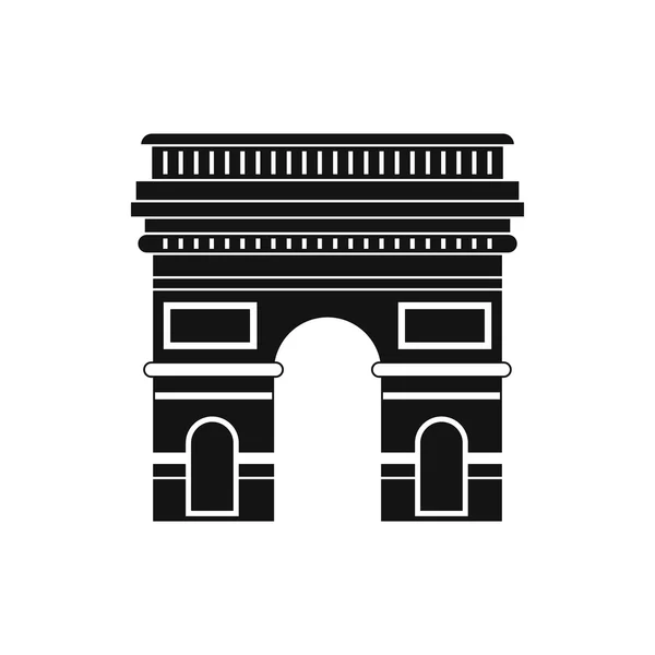 Triumphal arch pictogram, eenvoudige stijl — Stockvector