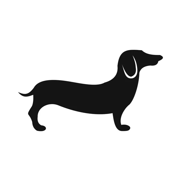 Duitse herder pictogram, eenvoudige stijl — Stockvector