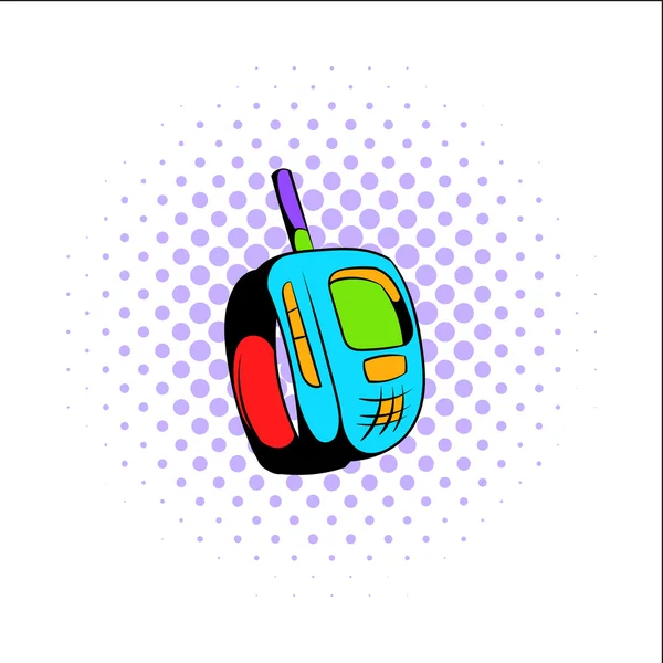 Transmitter comics icon — Stock Vector