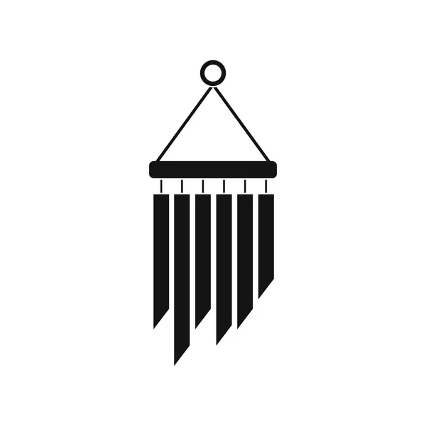 Carillon a vento icona, stile semplice — Vettoriale Stock