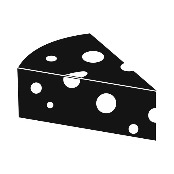 Franse kaas pictogram, eenvoudige stijl — Stockvector