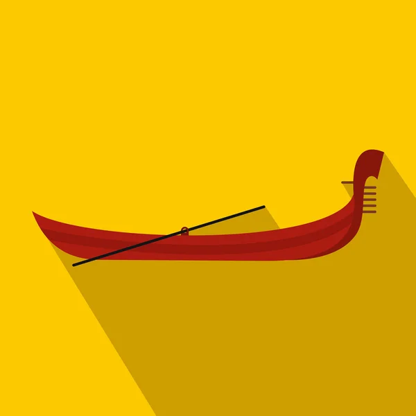 Gondola icon, flat style — Stock Vector