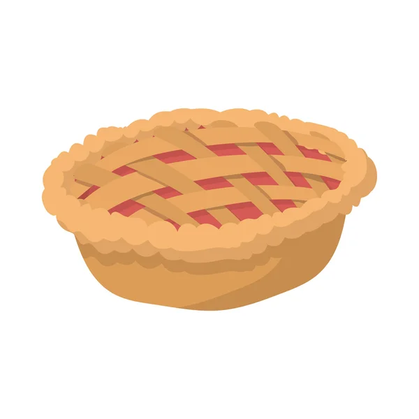 Pie cartoon icon — Stock Vector