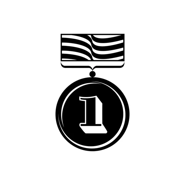 Icona medaglia d'oro, stile semplice — Vettoriale Stock