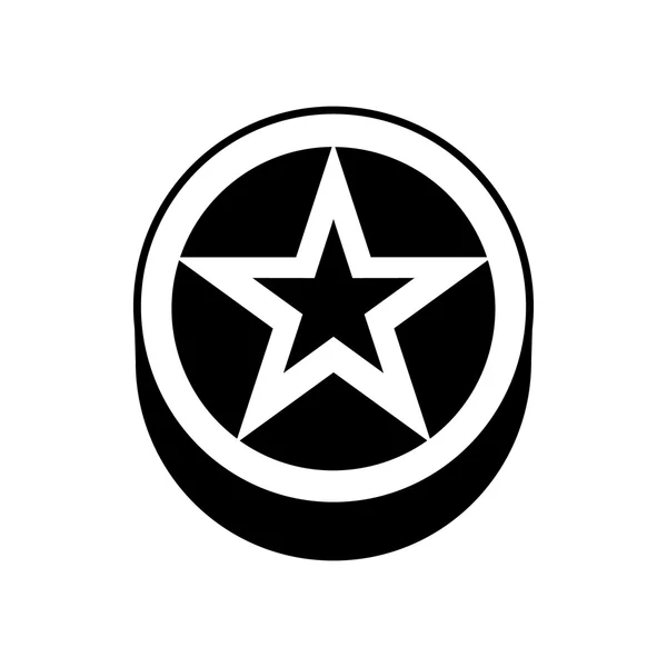 Stjärnor i en cirkel ikon, enkel stil — Stock vektor