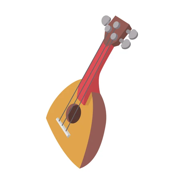 Ícone de balalaika, estilo dos desenhos animados — Vetor de Stock