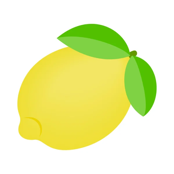 Bir olgun limon simgesi — Stok Vektör