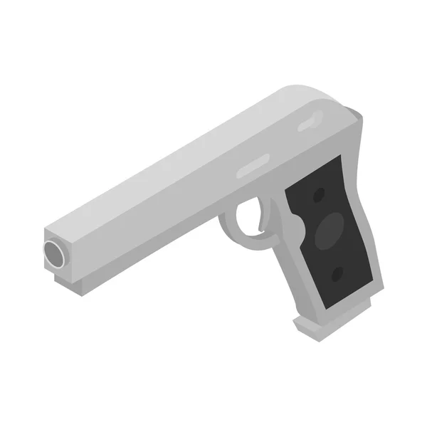 Icône de pistolet, style 3d isométrique — Image vectorielle